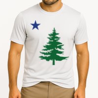 Old Maine State Flag 1901 Pine Tree Star Cooling Performance Crew T-Shirt