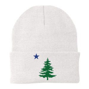 Old Maine State Flag 1901 Pine Tree Star Knit Cap Winter Beanie