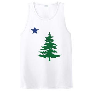 Old Maine State Flag 1901 Pine Tree Star PosiCharge Competitor Tank