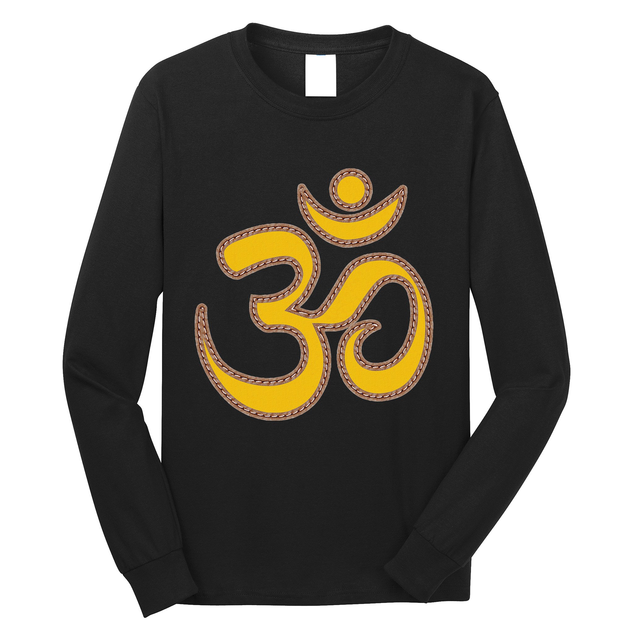 Om Meditation Spiritual Ancient Symbol Peace Yoga Aum Omkara Long Sleeve Shirt