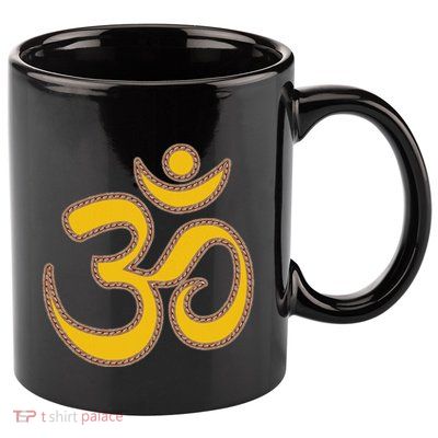 Om Meditation Spiritual Ancient Symbol Peace Yoga Aum Omkara 11oz C Handle Ceramic Mug