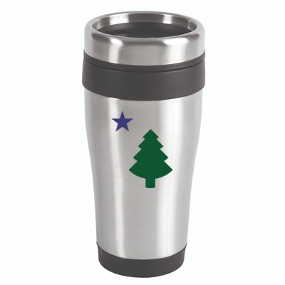 Old Maine State Flag 1901 Pine Tree Star 16oz Travel Tumbler