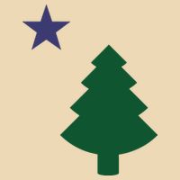 Old Maine State Flag 1901 Pine Tree Star Bag