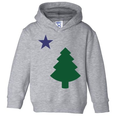 Old Maine State Flag 1901 Pine Tree Star Toddler Hoodie
