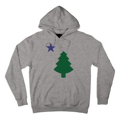 Old Maine State Flag 1901 Pine Tree Star Tall Hoodie