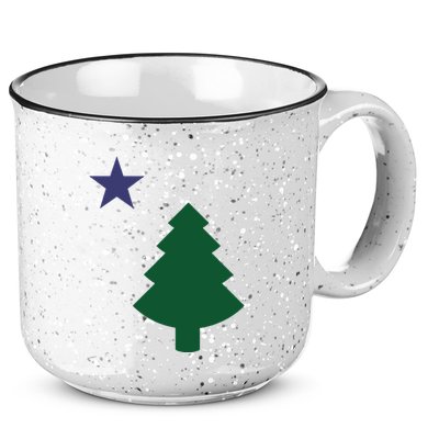 Old Maine State Flag 1901 Pine Tree Star 15oz Campfire Ceramic Mug