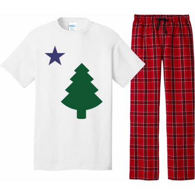 Old Maine State Flag 1901 Pine Tree Star Pajama Set