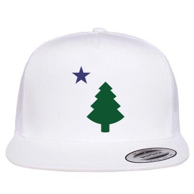 Old Maine State Flag 1901 Pine Tree Star Flatbill Hat