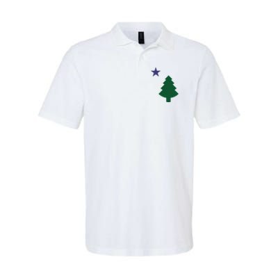 Old Maine State Flag 1901 Pine Tree Star Polo