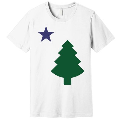 Old Maine State Flag 1901 Pine Tree Star Premium T-Shirt