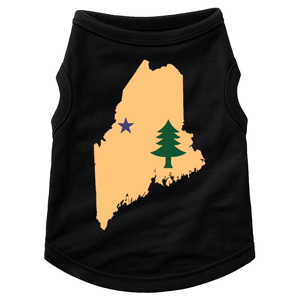 Original Maine State Flag Gift Northern New England Dirigo Doggie Tank