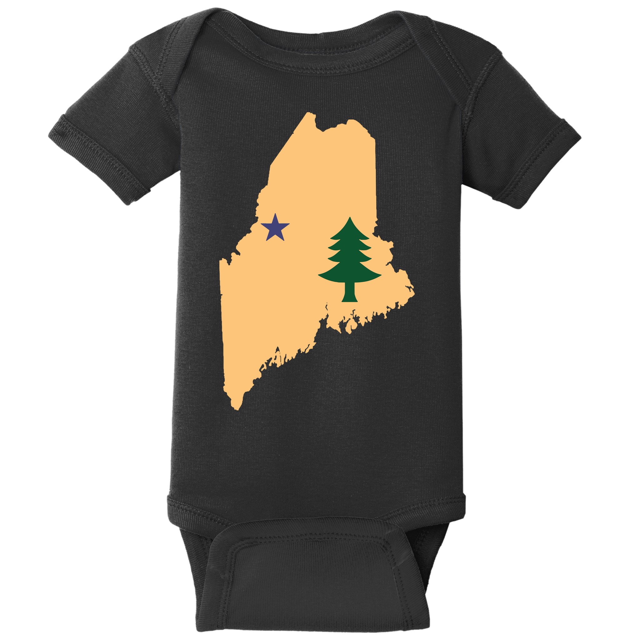 Original Maine State Flag Gift Northern New England Dirigo Baby Bodysuit
