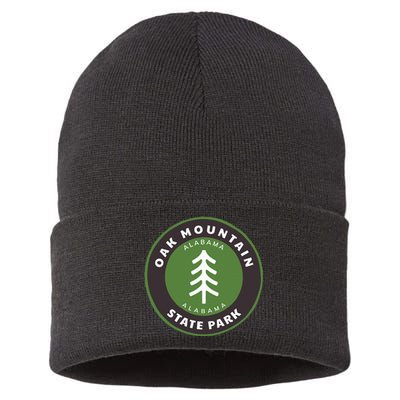 Oak Mountain State Park Alabama Al Tree Badge Vacation Sustainable Knit Beanie