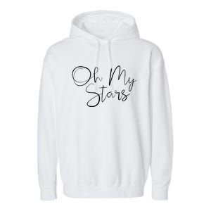 Oh My Stars Cute Southern Patriotic Cool Gift Garment-Dyed Fleece Hoodie