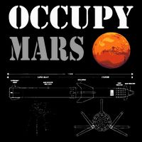 Occupy Mars Starship Rocket Cooling Performance Crew T-Shirt