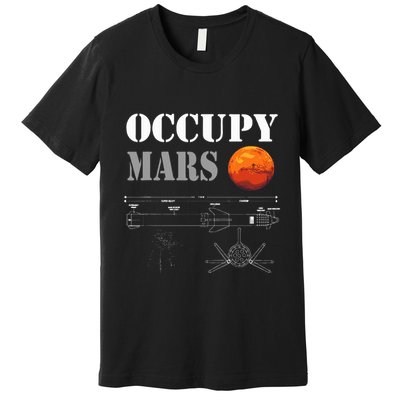 Occupy Mars Starship Rocket Premium T-Shirt