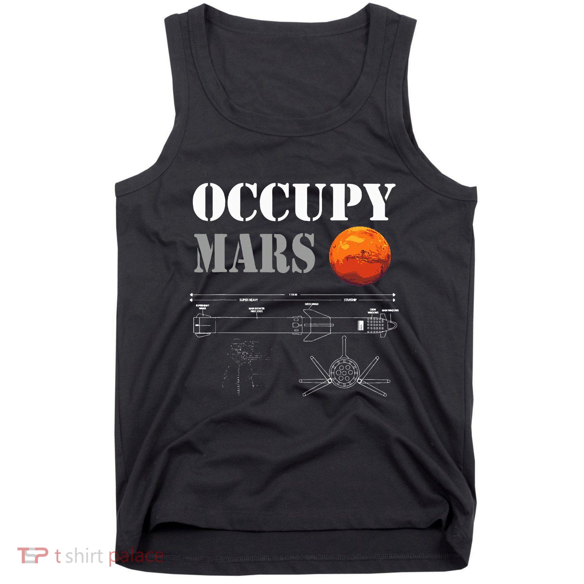 Occupy Mars Starship Rocket Tank Top