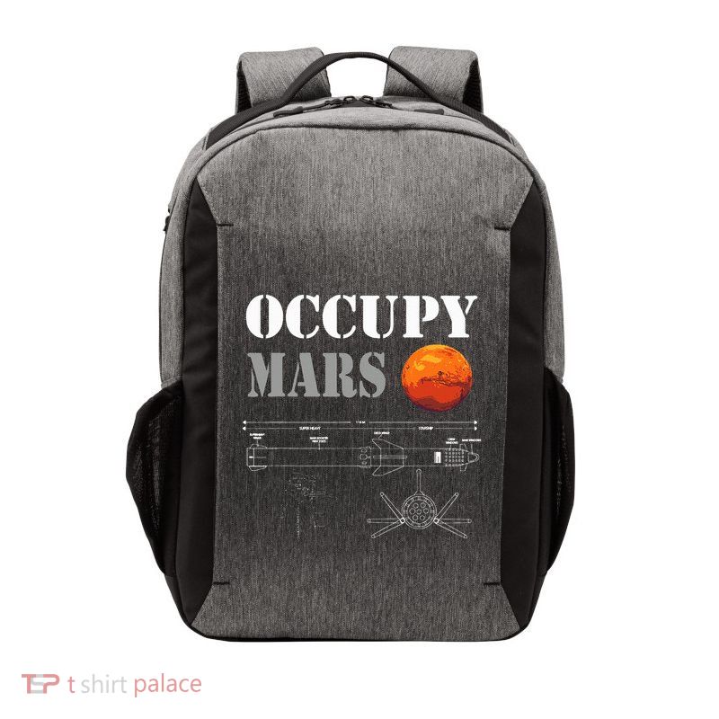 Occupy Mars Starship Rocket Vector Backpack