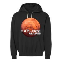 Occupy Mars Space X Exploration Space Garment-Dyed Fleece Hoodie