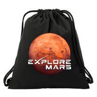 Occupy Mars Space X Exploration Space Drawstring Bag