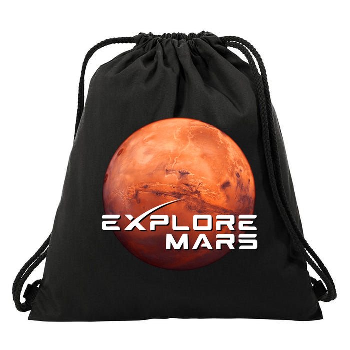 Occupy Mars Space X Exploration Space Drawstring Bag