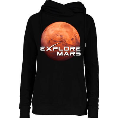 Occupy Mars Space X Exploration Space Womens Funnel Neck Pullover Hood