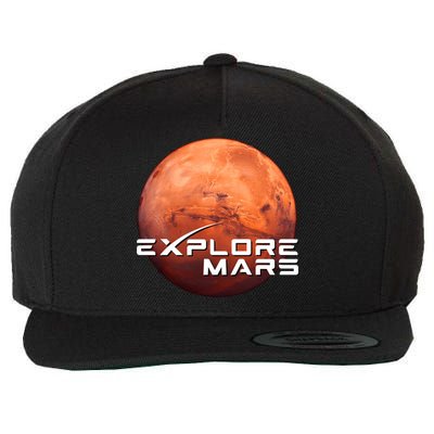 Occupy Mars Space X Exploration Space Wool Snapback Cap