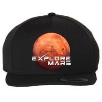 Occupy Mars Space X Exploration Space Wool Snapback Cap