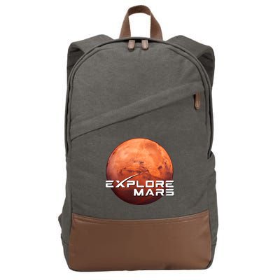 Occupy Mars Space X Exploration Space Cotton Canvas Backpack