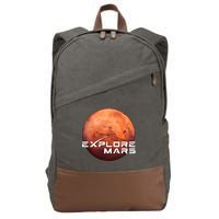 Occupy Mars Space X Exploration Space Cotton Canvas Backpack