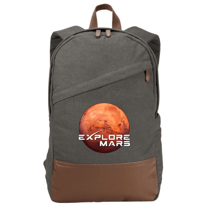 Occupy Mars Space X Exploration Space Cotton Canvas Backpack