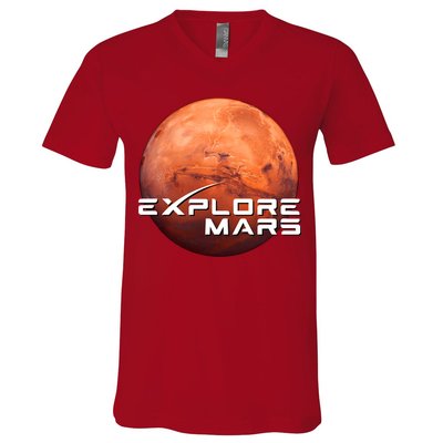 Occupy Mars Space X Exploration Space V-Neck T-Shirt