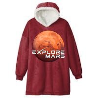 Occupy Mars Space X Exploration Space Hooded Wearable Blanket