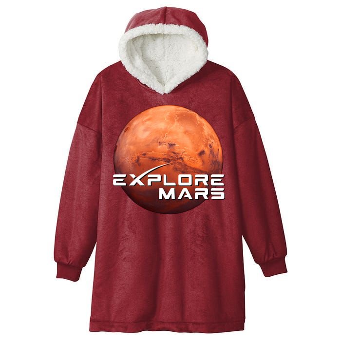 Occupy Mars Space X Exploration Space Hooded Wearable Blanket