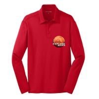 Occupy Mars Space X Exploration Space Silk Touch Performance Long Sleeve Polo