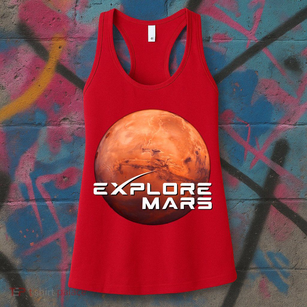 Occupy Mars Space X Exploration Space Womens Tank Top