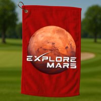 Occupy Mars Space X Exploration Space Golf Towel