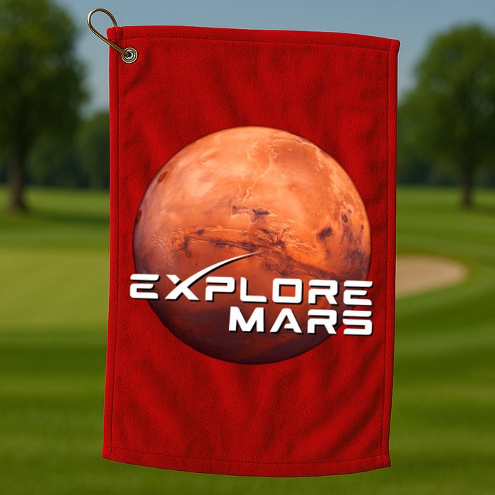 Occupy Mars Space X Exploration Space Golf Towel