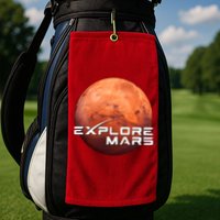 Occupy Mars Space X Exploration Space Golf Towel