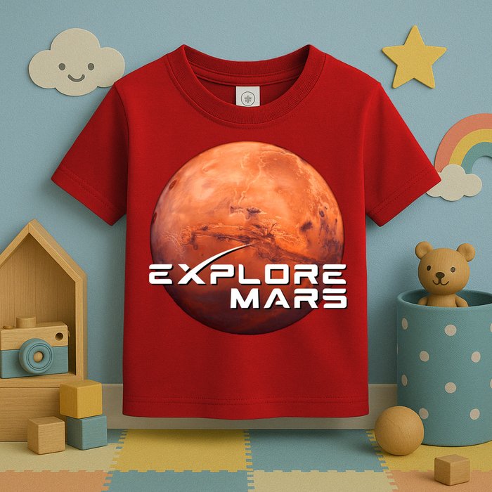 Occupy Mars Space X Exploration Space Toddler T-Shirt