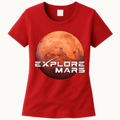 Occupy Mars Space X Exploration Space Womens T-Shirt