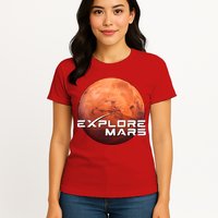 Occupy Mars Space X Exploration Space Womens T-Shirt