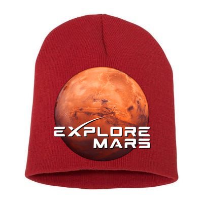 Occupy Mars Space X Exploration Space Short Acrylic Beanie