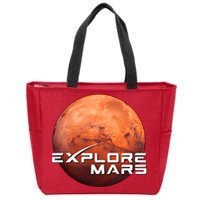 Occupy Mars Space X Exploration Space Zip Tote Bag
