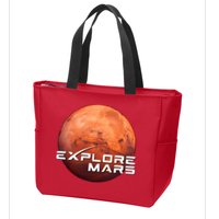 Occupy Mars Space X Exploration Space Zip Tote Bag