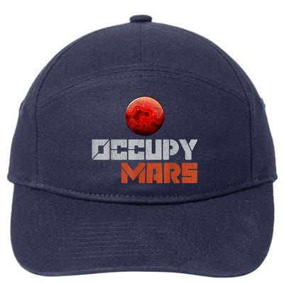 Occupy Mars Space Outer Space 7-Panel Snapback Hat