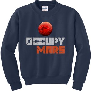 Occupy Mars Space Outer Space Kids Sweatshirt