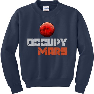 Occupy Mars Space Outer Space Kids Sweatshirt