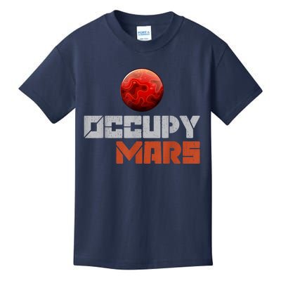 Occupy Mars Space Outer Space Kids T-Shirt