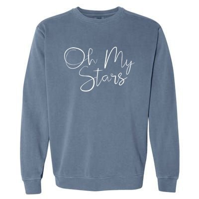 Oh My Stars Cute Southern Patriotic Cool Gift Garment-Dyed Sweatshirt